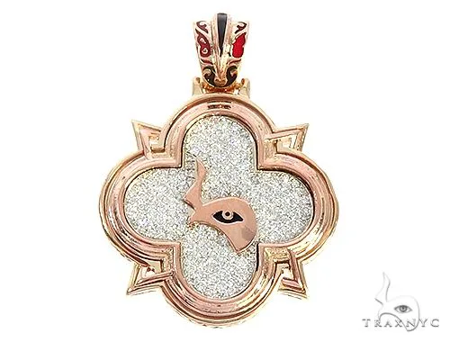 RINA - For Him FACTORY Custom For Him Diamond Mini Logo Pendant 65459 in Rose Gold – Pendant