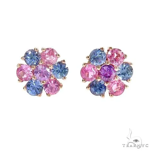 PIA - For Him GEMSTONES Small Cotton Candy Flower Earrings 67042 in Rose – Earrings