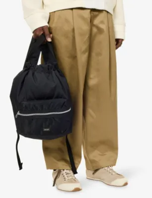 SACAI Pocket Knapsack Shell Backpack in BLACK, additional product view 3