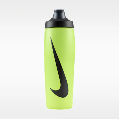 Nike Refuel Locking-Lid Water Bottle (710ml approx.) - Volt/Black