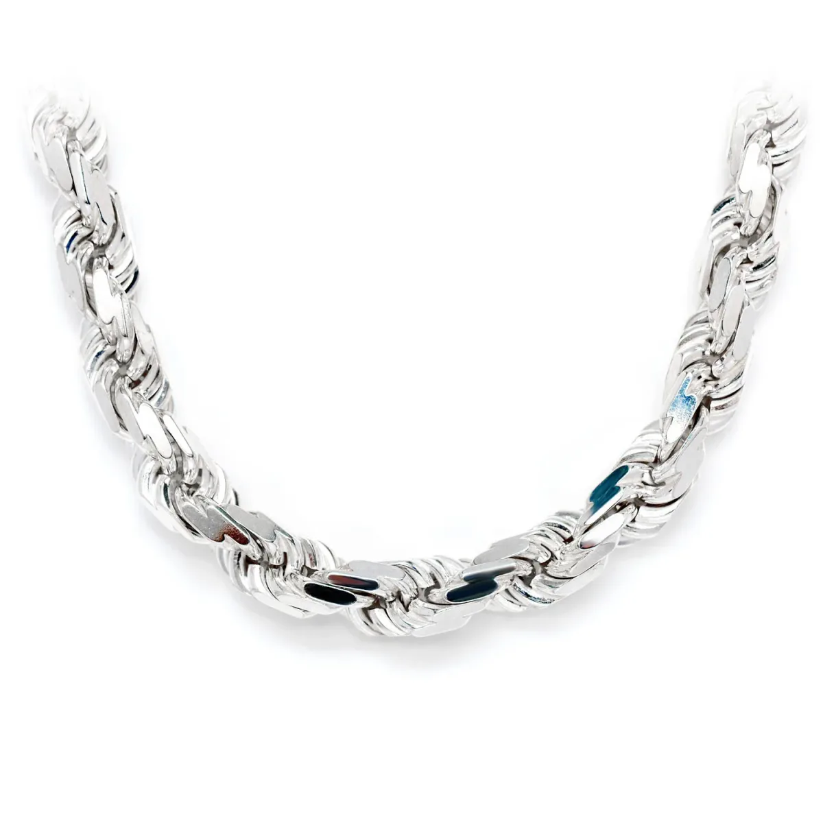 For Him Sterling Silver 10mm Rope Chain in 925 Sterling Silver / 16" – Chain