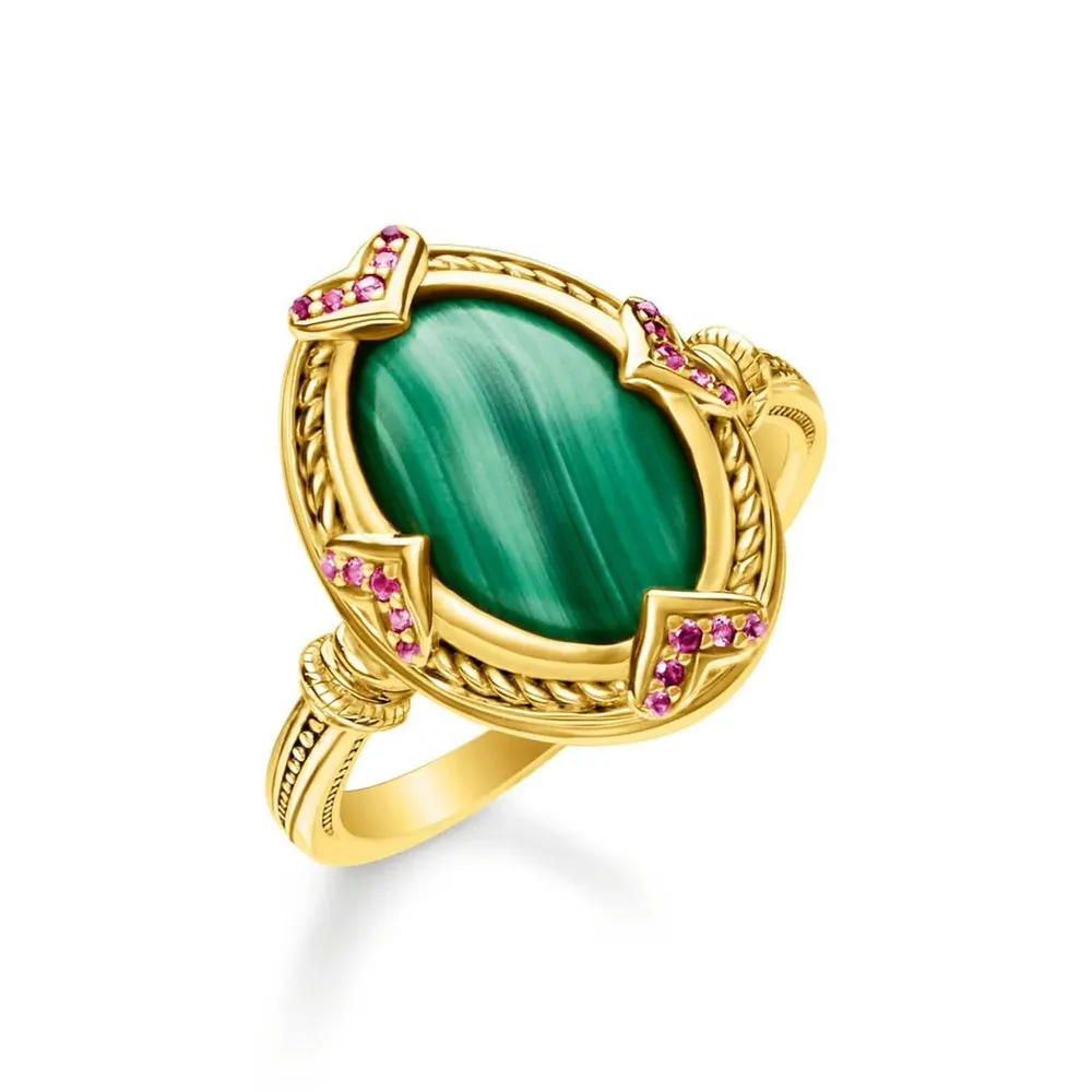 Thomas Sabo Stone Band Ring in Gold – Accessories
