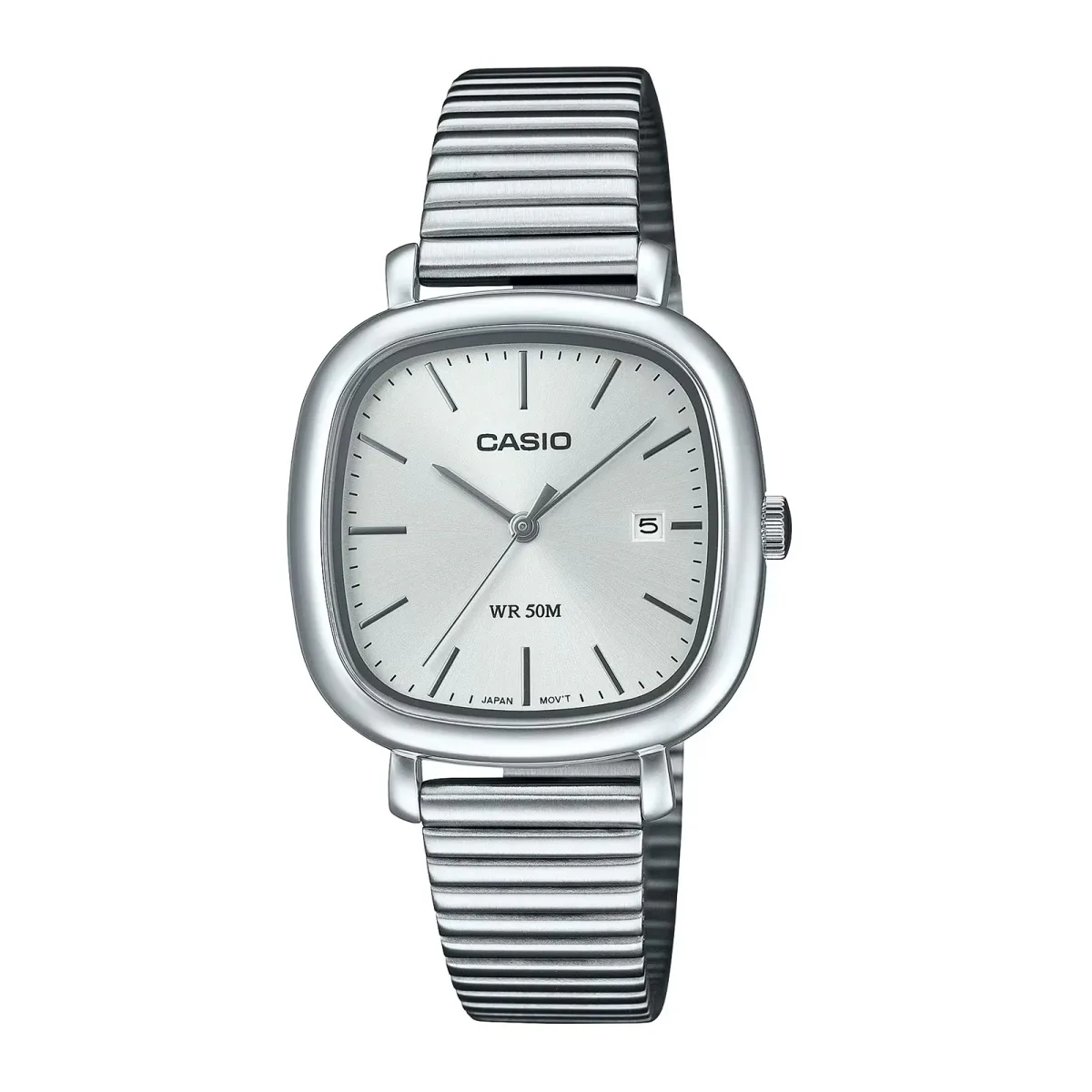 Casio Standard Quartz 37mm X 30mm Unisex Watch Silver