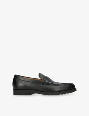 TODS Penny-Detail Leather Loafers - EUR 44 / 10 UK MEN in BLACK – Mens | Loafers