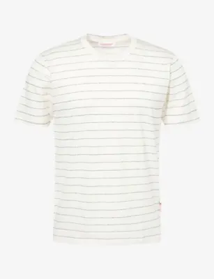 ORLEBAR BROWN Fabbian Striped Stretch-Linen T-Shirt
