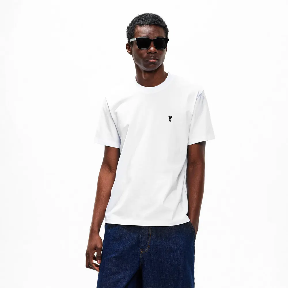 Ami Paris Mens De Coeur T-Shirt detail 3