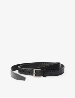 PRADA Antiqued Leather Belt - 36