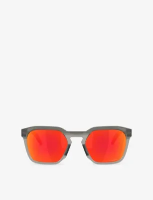 OAKLEY OO9533 Square-Frame Polycarbonate Sunglasses