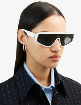 DOLCE & GABBANA DG6177 rectangle-frame nylon sunglasses detail 2