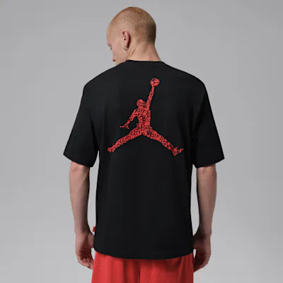 Jordan Brooklyn Men's T-Shirt - Black/University Red