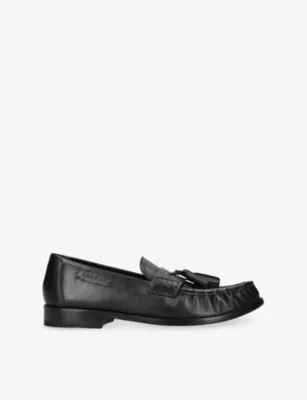 GRENSON Omar Leather Loafers - EUR 42 / 8 UK MEN in BLACK – Mens | Loafers