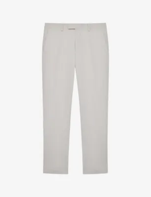 REISS Eastbury slim-fit mid-rise stretch-cotton chinos - BLACK - 36R detail 2