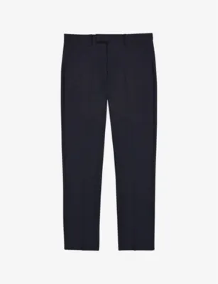 REISS Eastbury slim-fit mid-rise stretch-cotton chinos - BLACK - 36R detail 3