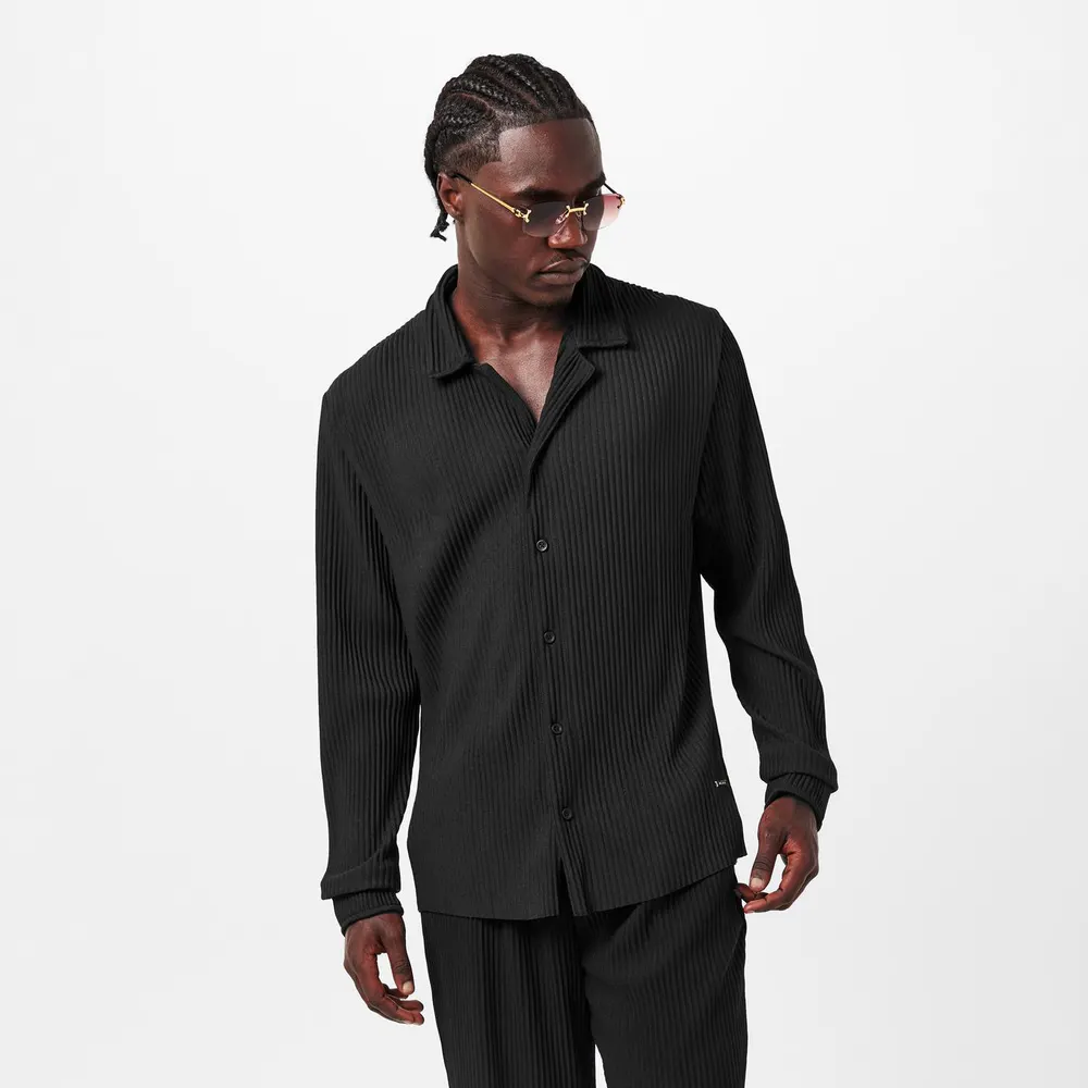 BELIER Men's Plain Long Sleeve Shirt detail 3