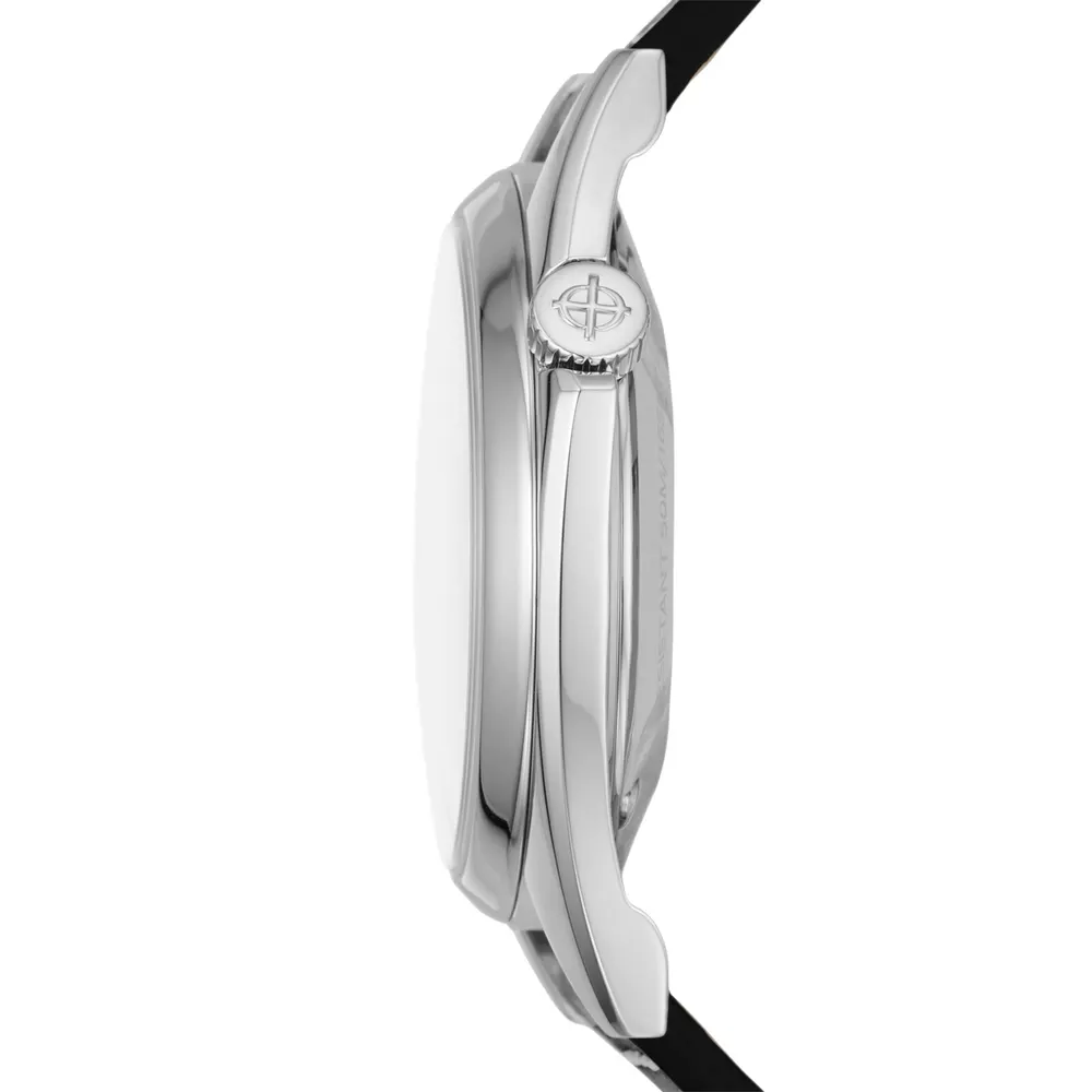 Zodiac Dress Olympos Automatic Leather Watch in Green, additional product view 3
