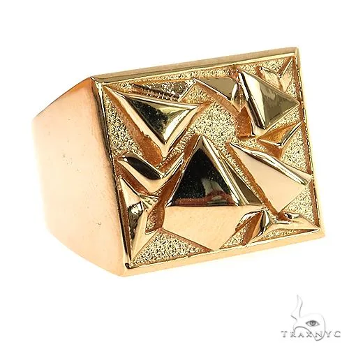 RINA - For Him FACTORY Solid Gold Men's Ring 68806 in Rose Gold / 10 – Ring