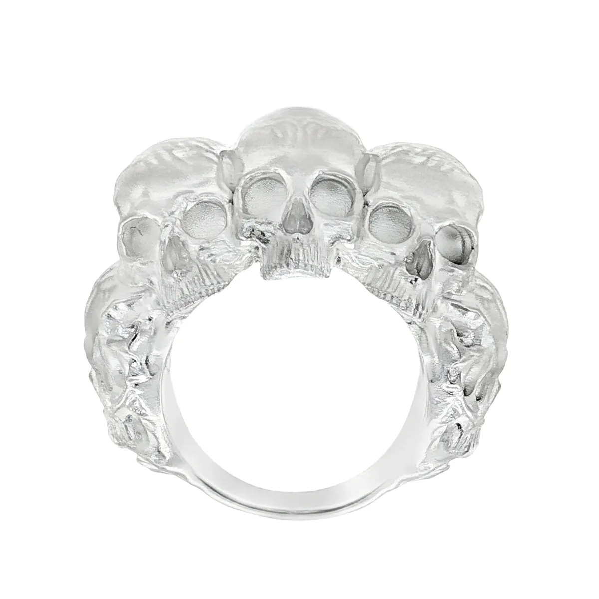 MARYAM - For Him SILVER Eternal Reign Skull Ring 71070 in Antique / 10 – Ring