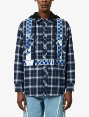 AWGE Workwear Flannel Check Cotton-Blend Jacket detail 3