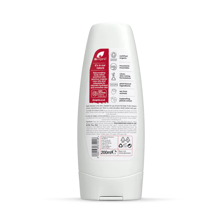 Dr Organic Rose Otto Body Lotion 200ml detail 2