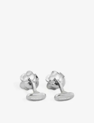 MONTBLANC Romeo and Juliet Rose Stainless-Steel Cufflinks detail 2