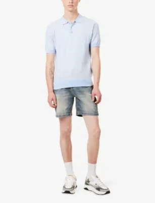 ARNE Relaxed-Fit Mid-Rise Denim Shorts detail 2