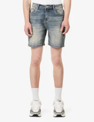 ARNE Relaxed-Fit Mid-Rise Denim Shorts detail 3
