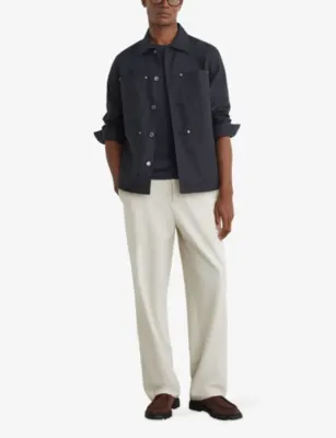 REISS Yorker Four-Pocket Cotton-Twill Jacket detail 2