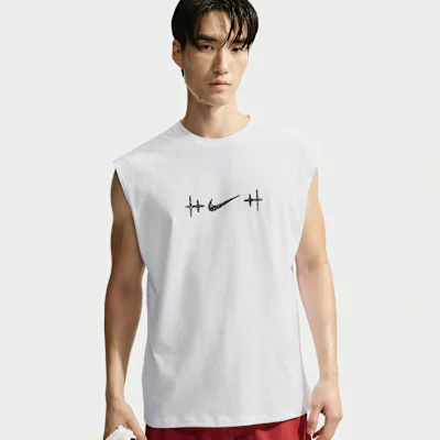 Nike N.A.C. Men's Sleeveless T-Shirt - White/Black in White/Black – Nike men's and unisex