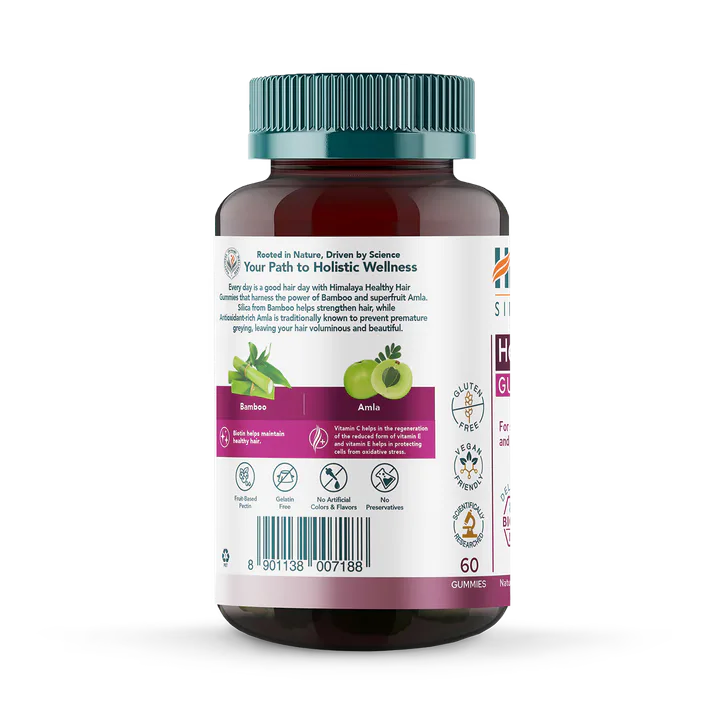Himalaya Wellness HEALTHY HAIR GUMMIES 60’S, additional product view 2