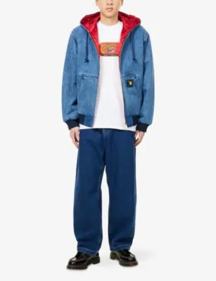 CARHARTT WIP Brandon Wide-Leg Relaxed-Fit Denim Jeans detail 2