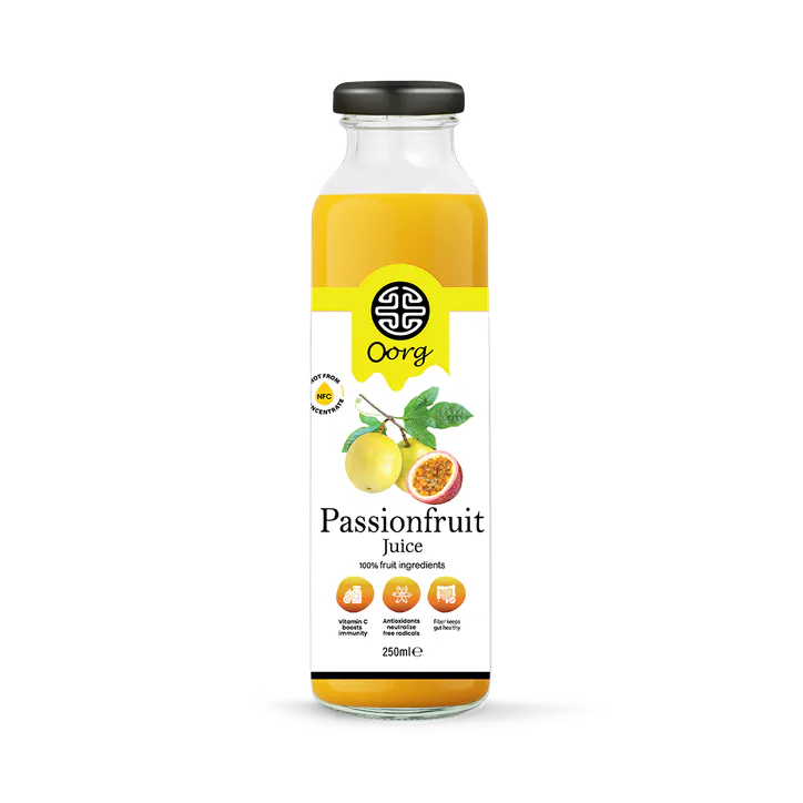 OORG Natural Passion Fruit Juice 250ml x 6, additional product view 2