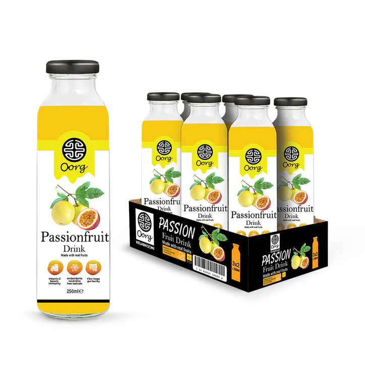 OORG Natural Passion Fruit Juice 250ml x 6 – Food & Drink > Drinks & Juices > Juices & Health Shots