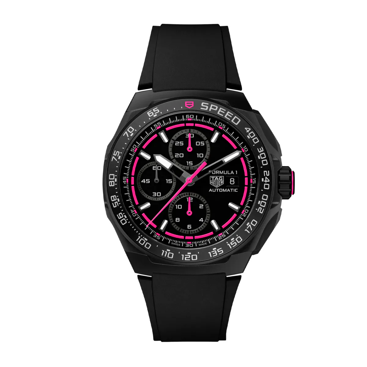 TAG Heuer Formula 1 Chronograph Limited Edition 44mm Mens Watch Black Pink