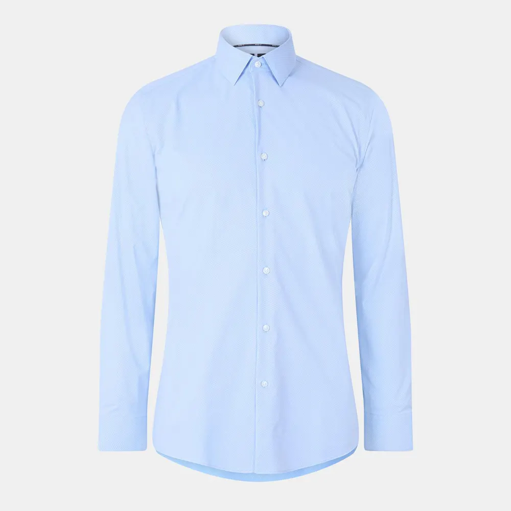 Boss Men's PHANK Long Sleeve Shirt in Lt Pas Blue 450 – Clothing