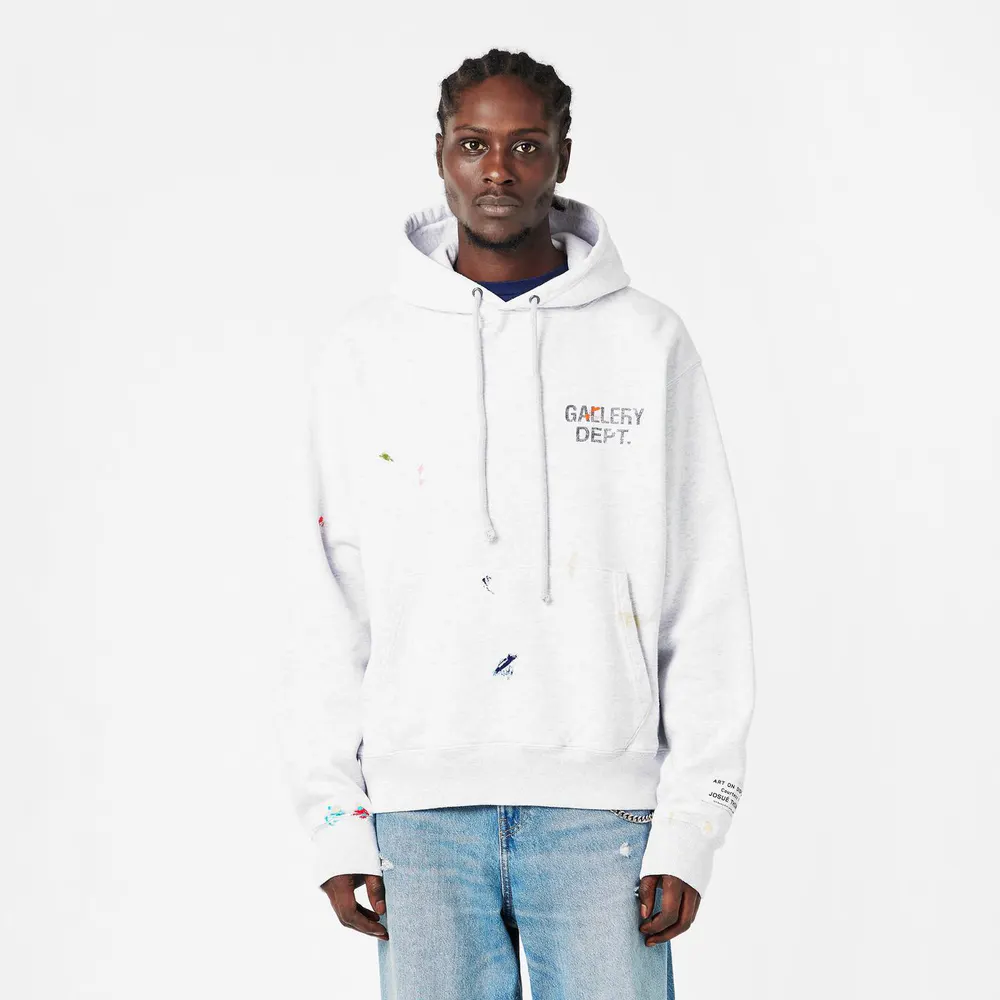 Gallery Dept Men's GD Pull Over Kangaroo Pocket Hoodie detail 3