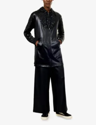 COMME DES GARCONS HOMME PLUS Wide-Leg Cotton-Jersey Jogging Bottoms detail 2