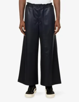 COMME DES GARCONS HOMME PLUS Wide-Leg Cotton-Jersey Jogging Bottoms detail 3