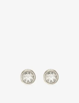 TWOJEYS Starline Stone 925 Sterling Silver Stud Earrings
