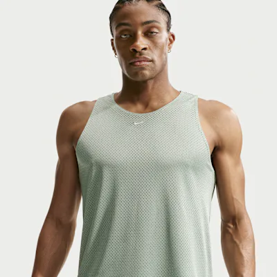 Nike Standard Issue Men's Practice Mesh Basketball Jersey - Steam/Black in Steam/Black – Nike men's and unisex
