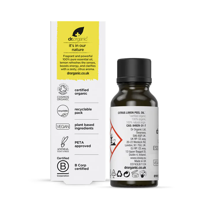 Dr Organic Lemon Pure Essential Oil 10ml detail 2