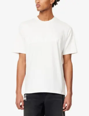 AMIRI Chateau Tonal Crewneck Cotton-Jersey T-Shirt detail 3