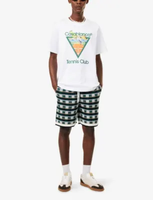 CASABLANCA Classic Tennis Cotton T-Shirt detail 2