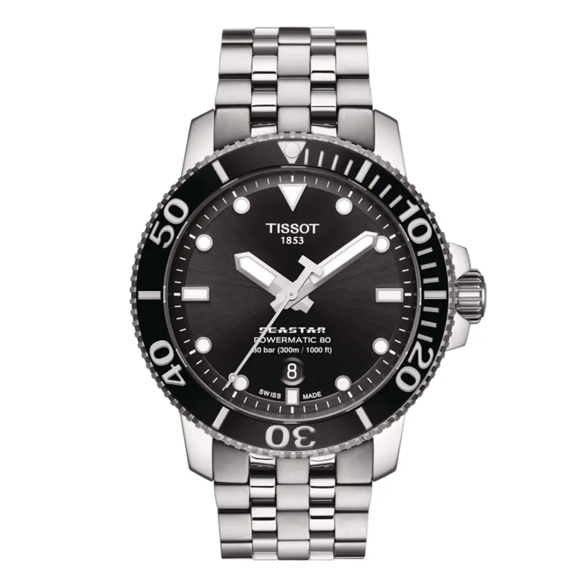 Tissot Seastar 1000 43mm Mens Watch Black