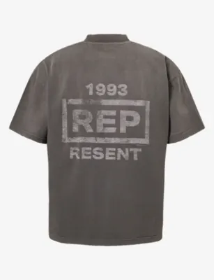 REPRESENT Resent Logo-Print Cotton T-Shirt