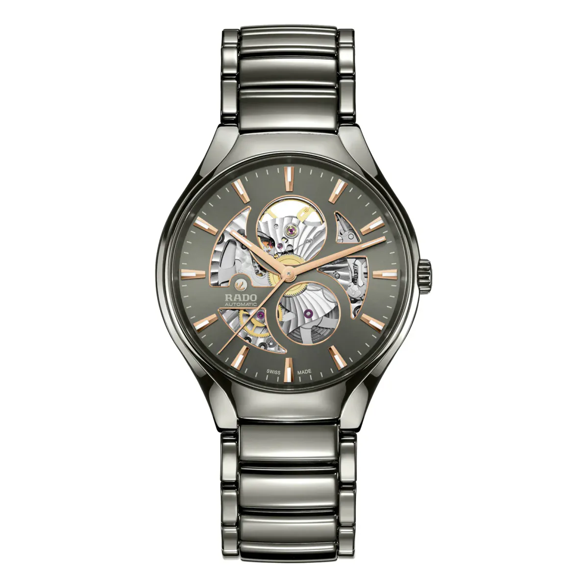 Rado True Round Automatic Open Heart 40mm Mens Watch