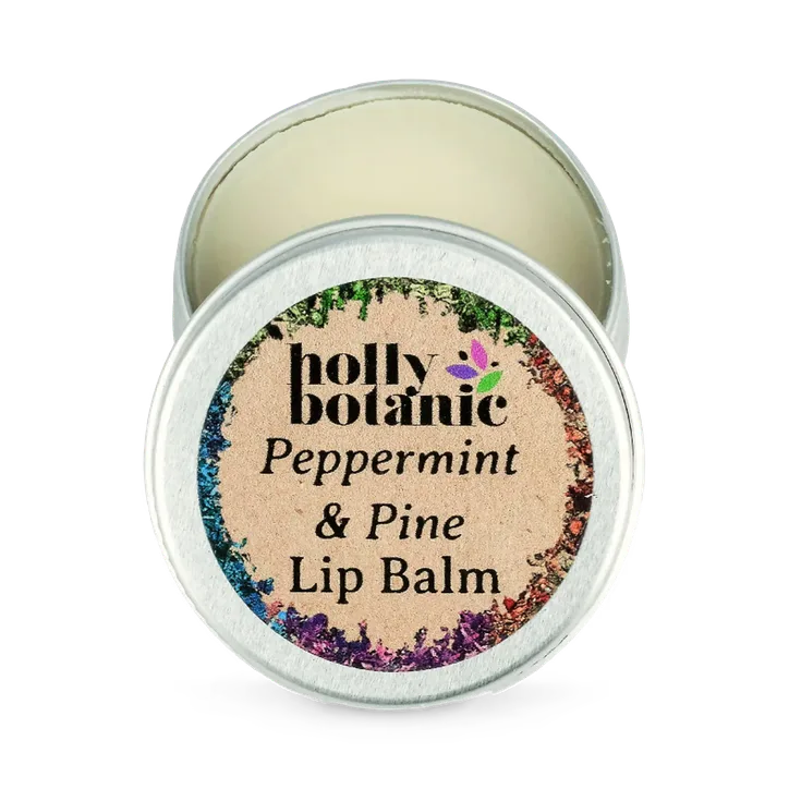 Holly Botanic Natural Lip Balm | Peppermint & Pine | 14g