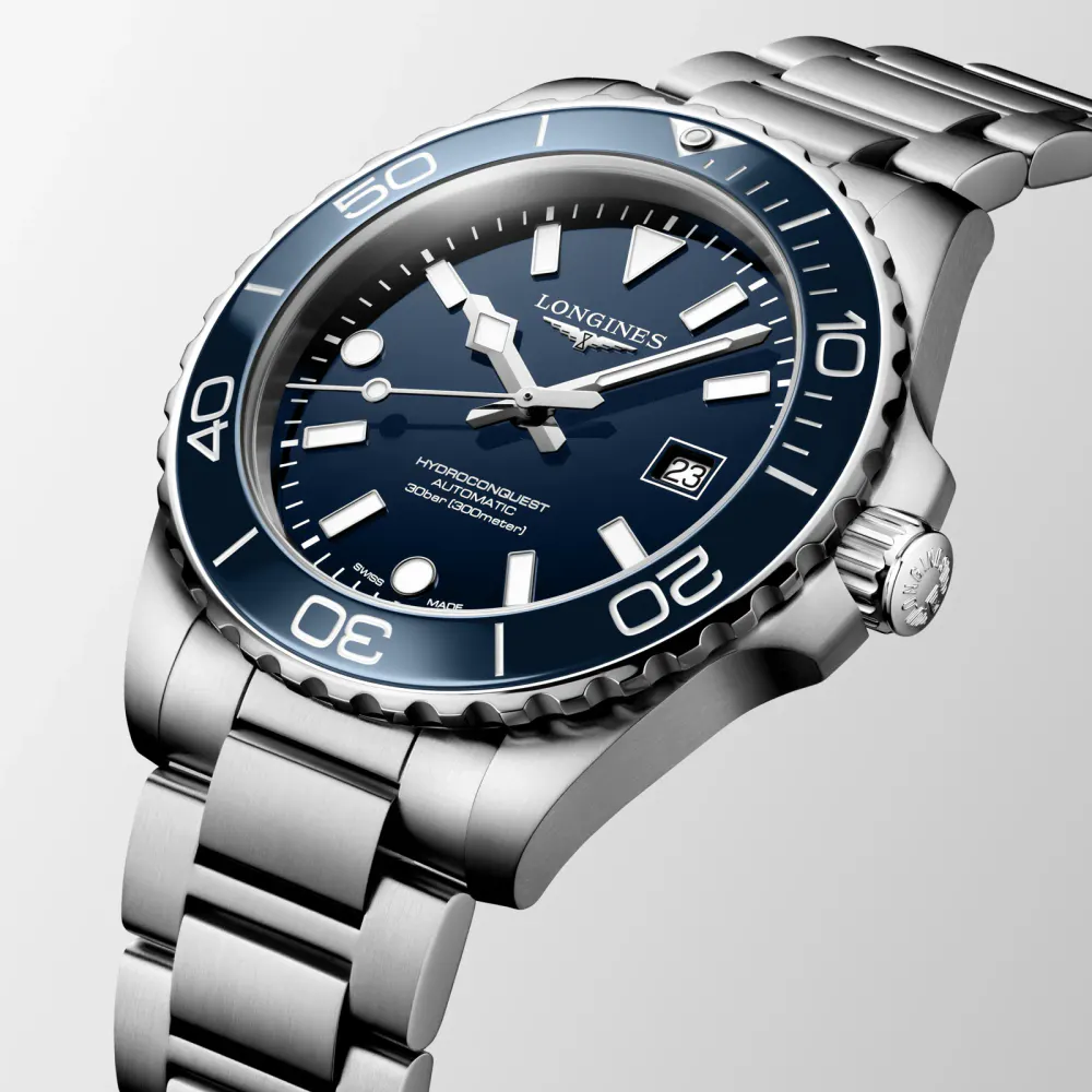 Longines HydroConquest 42mm Mens Watch Blue in Blue, additional product view 3