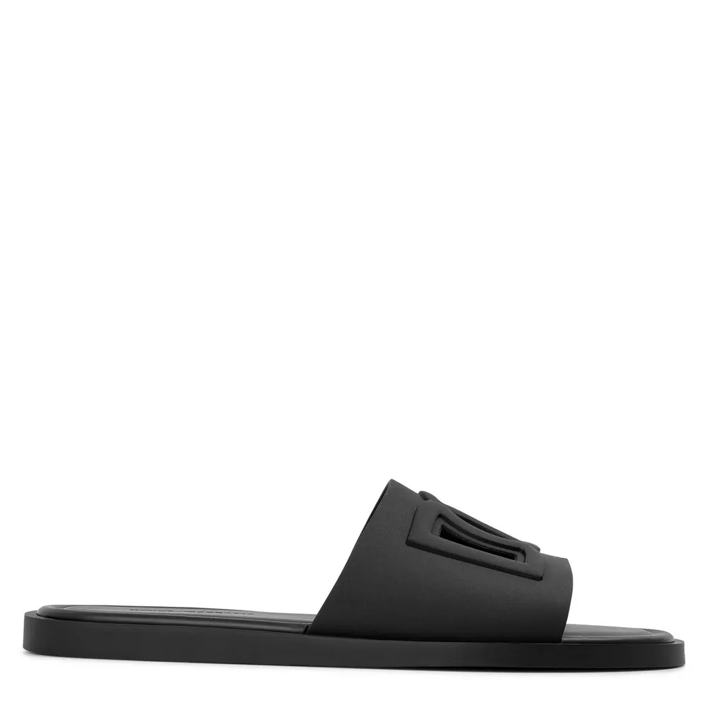 Dolce and Gabbana DG Rubber Cut Slide Sn63