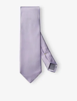 ETON Textured Silk Tie - LIGHT PURPLE detail 3