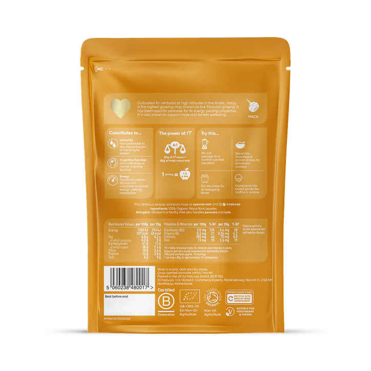 Naturya Organic Maca Powder 300g, additional product view 2